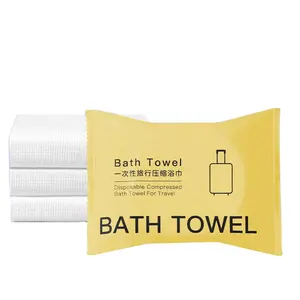 Wholesale 70x140cm Disposable Sports Beach Shower Towel 100% Cotton Adults Hotel Nonwoven Bath Towel with high quality