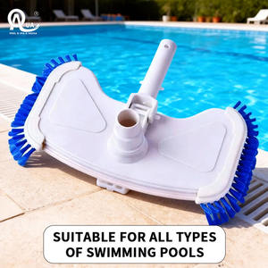 Brosse de piscine en PVC avec logo personnalisé, ensemble complet d'équipement de piscine, outil de nettoyage extérieur du Guangdong pour piscines, directement de l'usine - Product Image 3