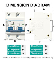 XNC-125 OEM/ODM 10KA 1P 2P 3P 4P 230V 400V 80A 100A 125A elektrik aşırı yük AC MCB minyatür devre kesiciler