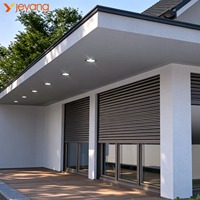 Fenêtres à volets roulants motorisés en aluminium, automatiques, verticaux, coupe-vent, écologiques, durables, faciles à nettoyer, garantie 1 an