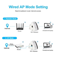Penguat sinyal 2021 Mbps Mini nirkabel, Repeater Radio amatir rumah Wifi pintar melalui dinding sinyal nirkabel 300