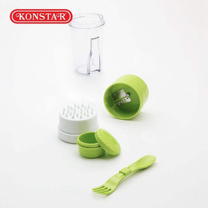 Coupe-légumes en spirale manuel en acier inoxydable, directement de l'usine, pour la préparation de salades et de jus - Product Image 2