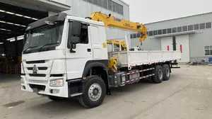 Sinotruk HOWO 6X4 10 Wheels Logistics Transport Heavy Cargo Truck With 10 Ton Truck Mounted Crane