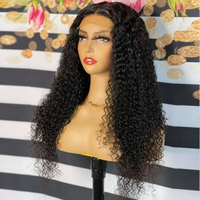 Perruque Cheveux Humains Naturels Ondulés Vietnamiens 13x4 Lace Front Sans Colle HD Transparente pour Femmes Noires
