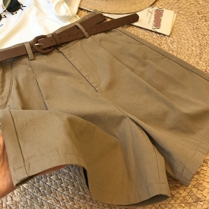 Shorts Décontractés Amples Taille Haute Cinq Poches <span class=keywords><strong>Femme</strong></span> Été - Product Image 5