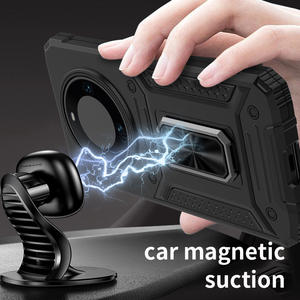 Para Huawei Mate 60 <span class=keywords><strong>Pro</strong></span> funda con ventana deslizante lente proteger armadura funda de teléfono para Honor 90 Lite <span class=keywords><strong>X50</strong></span> X40 5G soporte magnético cubierta de anillo - Product Image 6