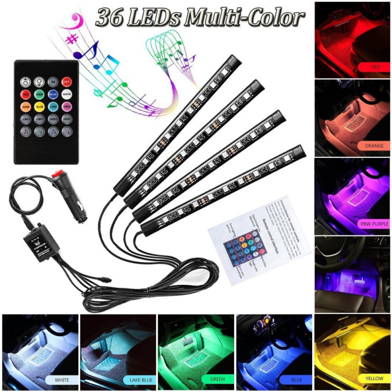 Супер длинный провод жгут гибкий RGB 5050 Светодиодные полосы атмосферные Светодиодные Автомобильные фонари Интерьер