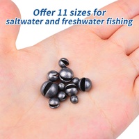 LINIX 0.5g -5g Poids de pêcheSinker Lead Split Shot Lead Perles rondes pour eau douce et eau salée