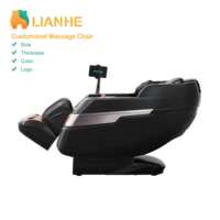 Fauteuil de massage 4D à gravité zéro, prix usine, chauffage électrique intégral, Shiatsu, rail SL, portable, pliable, OEM ODM
