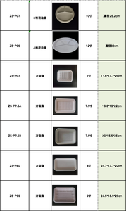 PFAS-Free 100% Compostable 7x6x3\" <strong>Disposable</strong> <strong>Taco</strong> <strong>Holder</strong> with Lid 2 Compartment Bagasse <strong>Taco</strong> Clamshell for Lunch Boxes - Product Image 4