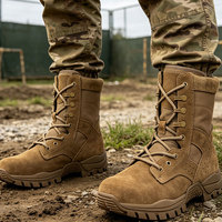 Bottes de combat Yakeda, bottes tactiques pour hommes, bottes tactiques durables en daim, chaussures de randonnée tactiques, bottes de désert pour l'extérieur