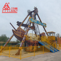Manège Bateau Pirate de Luxe pour Parc d'Attractions Extérieur et Intérieur