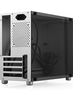 Boîtier de PC de jeu MicroATX en aluminium intégral HX100 avec poignée, refroidissement par air, alimentation SFX/ATX
