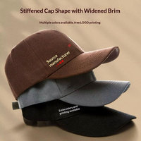 Casquette de baseball en coton avec logo imprimé, idéale pour la publicité, la restauration, le team building, le sport, le travail, et la protection solaire pour les employés – Casquette 6 panneaux brodée