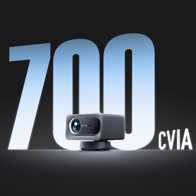 NEW for Xming V1 Ultra Mini Laser Portable 700 Lumens Short Throw TV Projector 4K Home Theater Wi-Fi Smart UST Receiver