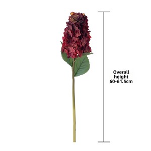 Flores Artificiales de Hortensia Pagoda de Tallo Largo de 24'' para Centros de Mesa de Boda Boho, Arreglos Florales para Eventos, Venta al por Mayor - Product Image 3