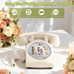 Livre d'or audio personnalisable, design <span class=keywords><strong>portable</strong></span>, livre d'or audio vidéo, téléphone pour mariages, anniversaires, remises de diplômes, téléphone - Product Image 2