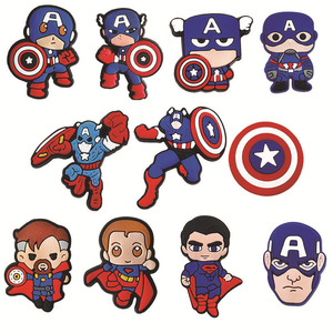 Dijes de PVC al por Mayor con Diseño de Superhéroes de <span class=keywords><strong>Marvel</strong></span>, Personalizados, para Sandalias, Pulseras, Regalo para Niños y Niñas, Dijes de Silicona - Product Image 5
