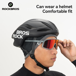 ROCKBROS autunno/inverno berretto termico reversibile da ciclismo Unisex cappuccio in pile antivento con paraorecchie per Outdoor - Product Image 6