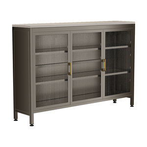 Mueble de cocina con placa de piedra, estantería estrecha con ranuras - aparador de pared, mueble multifuncional de pie - Product Image 1