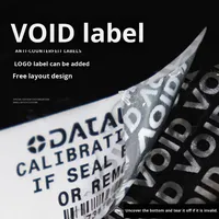 Étiquette anti-contrefaçon VOID, autocollant de sécurité anti-effraction, autocollant de scellage VOID personnalisé, autocollant adhésif imperméable mat argenté pour marque déposée