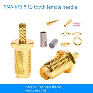 <span class=keywords><strong>RF</strong></span> kết nối đồng trục <span class=keywords><strong>SMA</strong></span> nữ <span class=keywords><strong>Jack</strong></span> vách ngăn uốn mạ Vàng IP67 không thấm nước 50 Ohms cho rg316 RG174 RG58 Cáp - Product Image 4