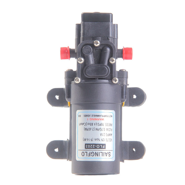 SAILINGFLO FLO-2203-1 12v 3.1LPM 70psi Dc Mini Water Diaphragm Pump