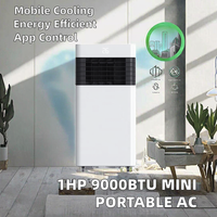 Compresseur électrique portable R290 8000/9000/10000 BTU, climatiseur mobile pour maison, voiture, hôtel - Refroidissement et chauffage, prises US et AU