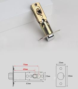 Poignée de porte de salle de bain à verrouillage en alliage de zinc robuste, design américain, sphérique/carrée, à torsion pour déverrouiller, avec serrure intégrée - Product Image 6
