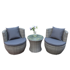 <span class=keywords><strong>Set</strong></span> da <span class=keywords><strong>balcone</strong></span> tavolo e sedie impilati <span class=keywords><strong>per</strong></span> esterni da giardino in rattan a forma di vaso <span class=keywords><strong>per</strong></span> cortile e villa - Product Image 2