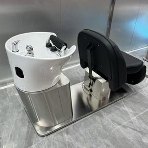 Cama de lavado de cabello con masaje corporal completo, mobiliario para salón de belleza, lavacabezas con masaje, lavabo para lavado de cabello, cama de spa - Product Image 5