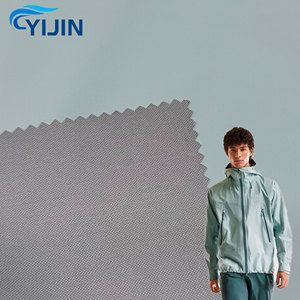 Respirant 96% nylon 4% spandex Stretch Imperméable Polyamide Softshell Moyen avec Milky Pu Film Retour pour Enfant Sport Porter Veste - Product Image 1