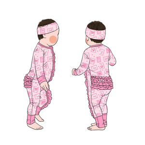 Romper bayi lengan panjang berbahan lembut berkualitas tinggi, lucu, dengan ruffle dan resleting di bagian bokong, mudah dipakai dan dilepas, cocok untuk penggunaan sehari-hari. - Product Image 2