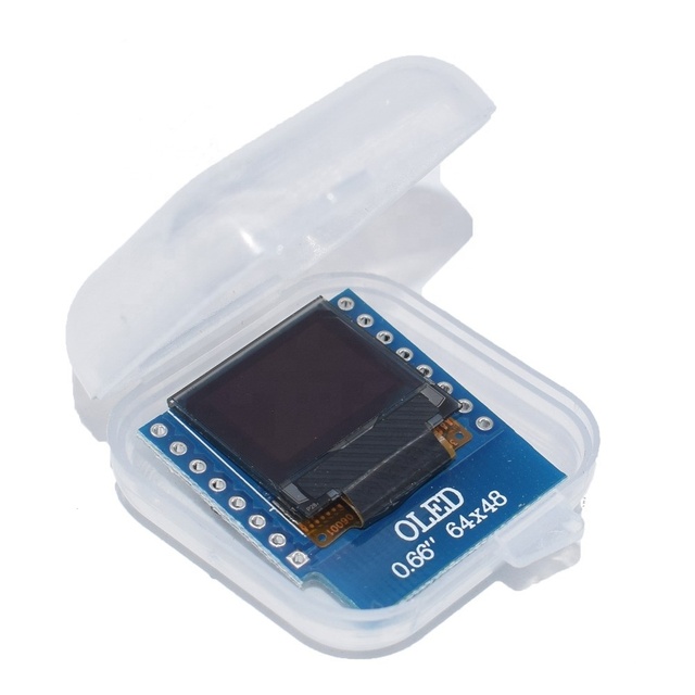 0.66 inch OLED Display Module for WEMOS D1 MINI ESP32 Module AVR STM32 64x48 0.66" LCD Screen IIC I2C OLED