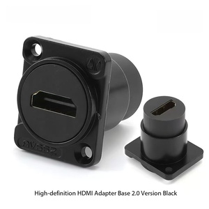 <span class=keywords><strong>Adaptateur</strong></span> HDM12.0, coupleur de type D, montage sur panneau, <span class=keywords><strong>prise</strong></span> HDM1 femelle à femelle, 4K 60Hz, plaque murale HDM1, alliage de zinc, <span class=keywords><strong>adaptateur</strong></span> HDM1 - Product Image 2