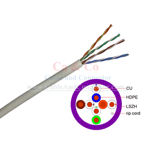 4 paia di cavi LAN <span class=keywords><strong>CAT5E</strong></span> UTP conformi allo standard di cablaggio Ethernet ISO IEC - Product Image 3