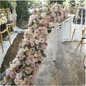 <span class=keywords><strong>Guirlande</strong></span> de fleurs artificielles en soie pour décoration de table, chemin de table floral pour <span class=keywords><strong>mariage</strong></span> et fête - Grande Vente - Product Image 5