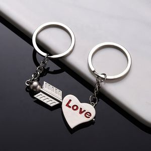 Nouveau porte-clés pour couples, symbole romantique d'amour, porte-clés « Clé et cœur », cadeaux pour la Saint-Valentin, accessoires, cadeau pour petit ami, mari - Product Image 2