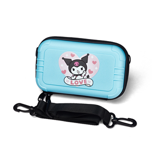 Mini estuche de cosméticos de cuerpo cruzado a la moda para <span class=keywords><strong>mujer</strong></span> con cuerda de agarre desmontable correa de hombro ABS PC bolsa dura con cremallera para artículos de tocador - Product Image 5