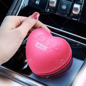 Parfum de voiture solide de Style INS et décoration de la maison Sweet Love Cologne diffuseur de parfum Gel désodorisant en forme de coeur 3D - Product Image 2
