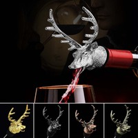 Verseur de vin en alliage de zinc en forme de bouche de cerf pour bar et maison