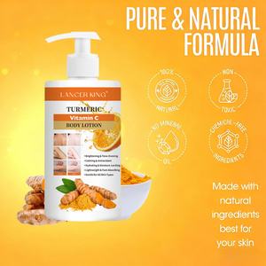 Autocollants personnalisés, lotion corporelle au curcuma et à la vitamine C, éclaircissante pour les taches brunes, pour peau noire, femme - Product Image 2