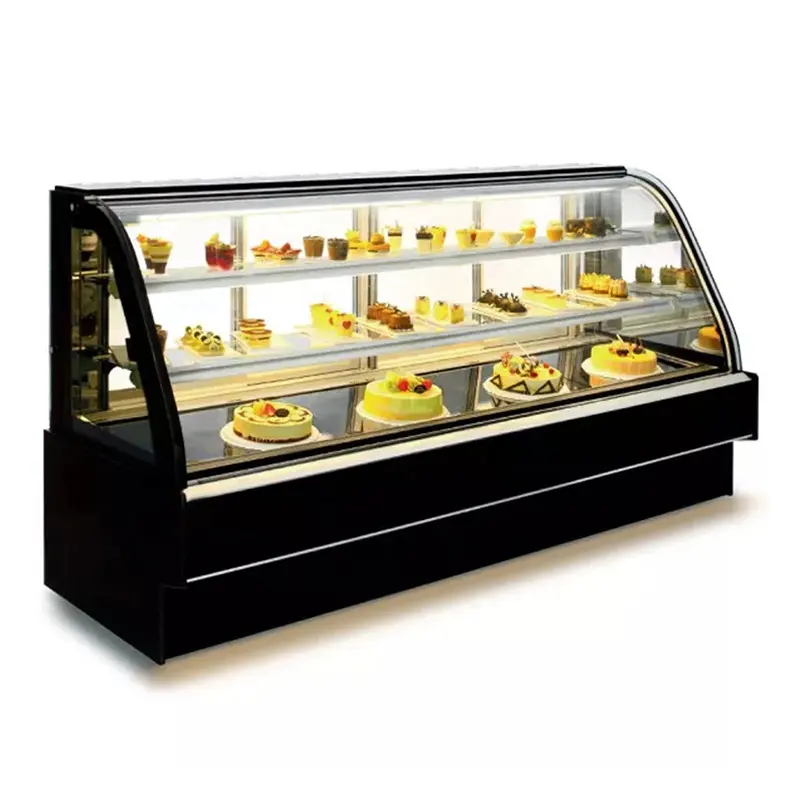 2M Grote Cake Showcase Bakkerij Kast Vitrine Pie Cooler Case