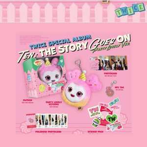 KPOP TWICE TEN the STORY GOES on PARTY LOVELY Ver. Álbum de CD Coleccionable Oficial Bluewave, Regalo del Grupo Femenino Coreano - Product Image 6