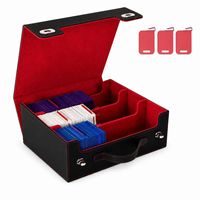 Boîte de rangement pour cartes en gros, capacité 3900+, avec poignée, grande capacité, logo personnalisé, écologique, durable pour MTG, Pokémon, Yu-Gi-Oh