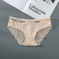Ladymate ODM/OEM Bragas De Encaje Sexy Women Lace Transparent Underwear Ladies Sexy Panties Briefs Lingerie Plus Size Underwear