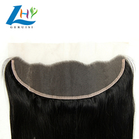 Meilleures ventes en gros : Lots de cheveux vierges lisses, fermeture frontale en dentelle, cheveux humains brésiliens 13x4 13x6 HD pour femmes noires