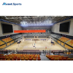 Avant thể thao FIBA được phê duyệt bóng rổ sàn gỗ trong nhà rắn gỗ cứng sàn con lăn trượt băng/cầu lông sàn gỗ di động - Product Image 4