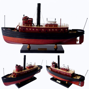 เรือลากจูงบรู๊คลิน ของเล่นไม้ทำมือแบบเป่าลม รุ่น Gia Nhien TK0048W เวียดนาม 60L X 13W X 37H - Product Image 1