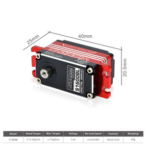 S1600bl 16kg không chổi than đầy đủ kim loại kỹ thuật số <span class=keywords><strong>servo</strong></span> an toàn cao nhôm DC động cơ bé trai 'diy Xe Drone máy bay trực thăng đồ chơi nguồn pin - Product Image 5
